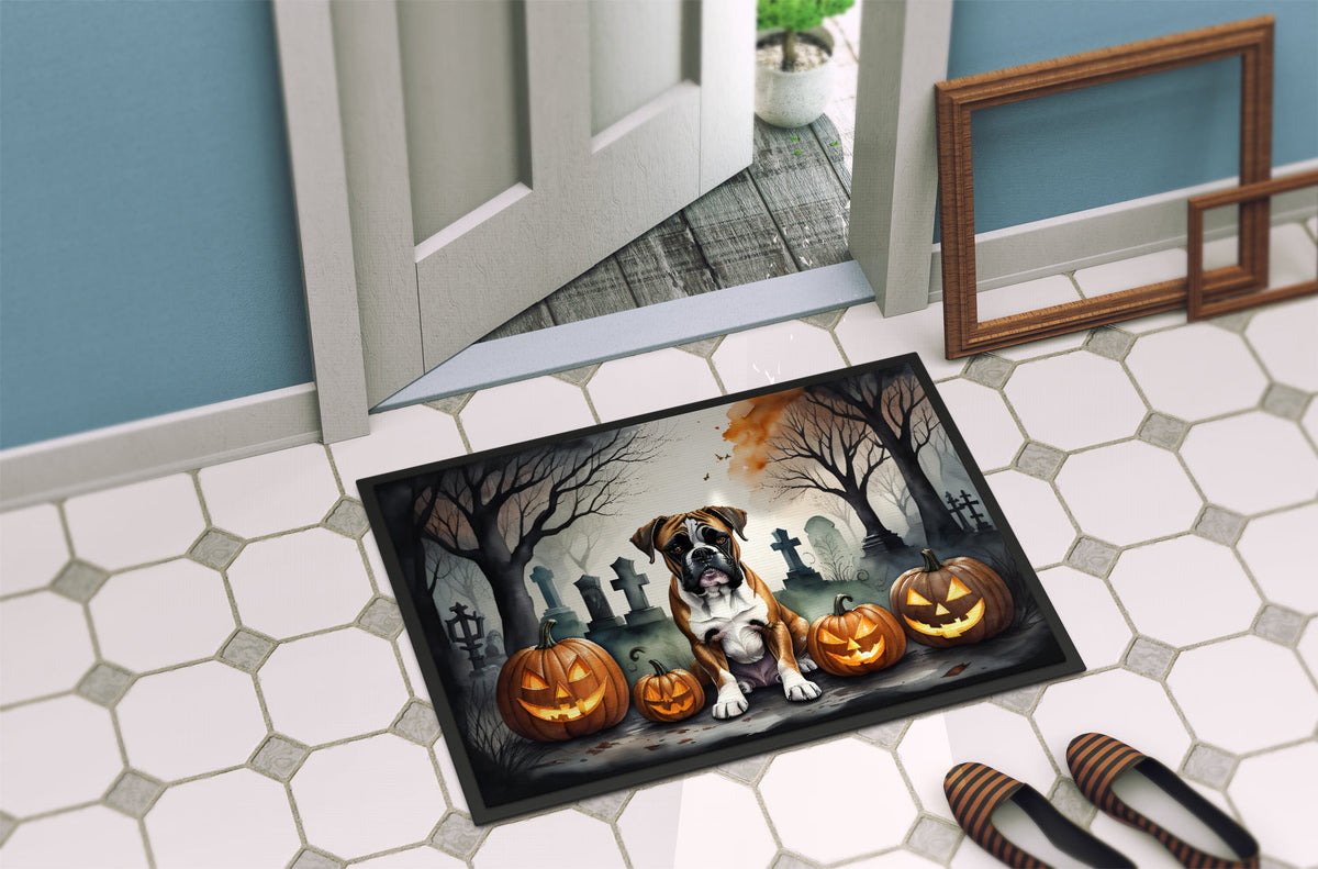 Boxer Spooky Halloween Doormat - Grab & Glow