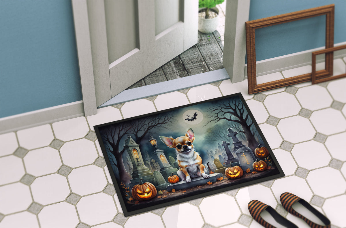 Chihuahua Spooky Halloween Doormat - Grab & Glow