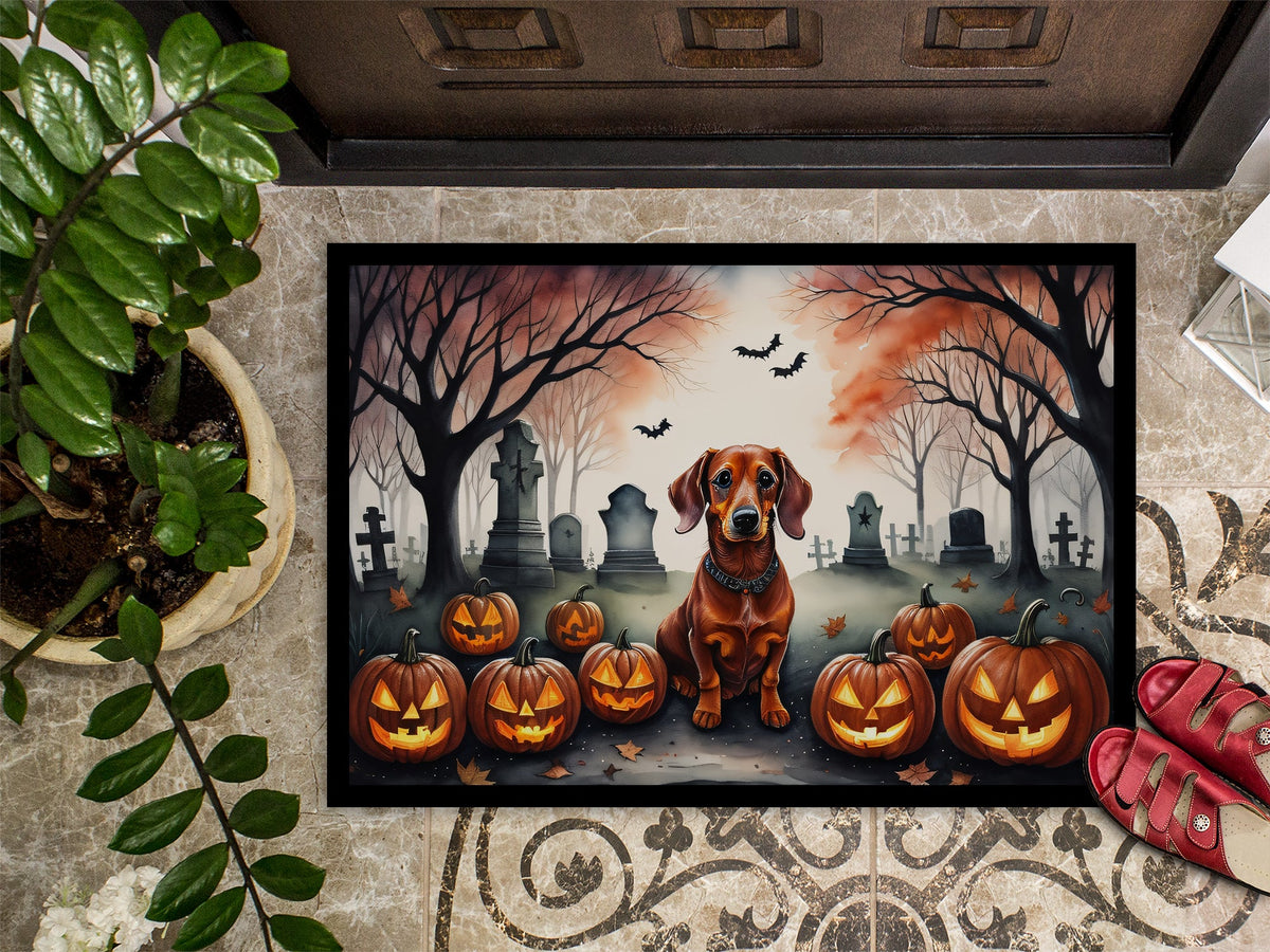 Dachshund Spooky Halloween Doormat - Grab & Glow
