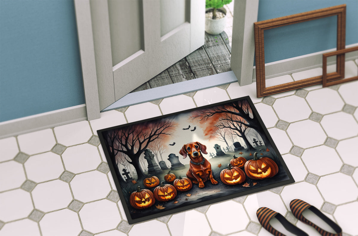 Dachshund Spooky Halloween Doormat - Grab & Glow