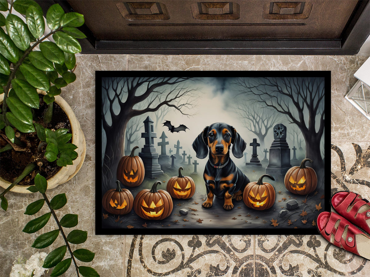 Dachshund Spooky Halloween Doormat - Grab & Glow