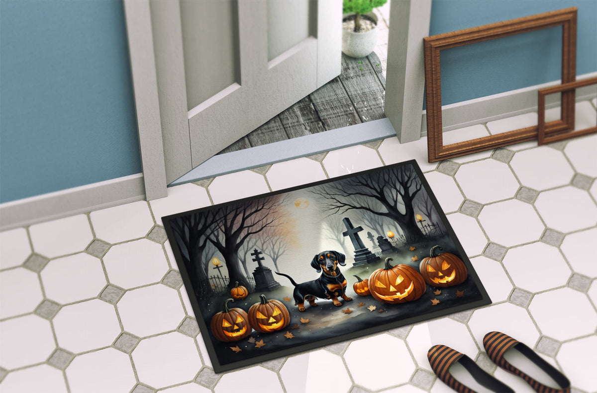 Dachshund Spooky Halloween Doormat - Grab & Glow
