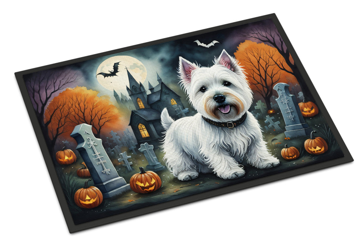 Westie Spooky Halloween Doormat - Grab & Glow