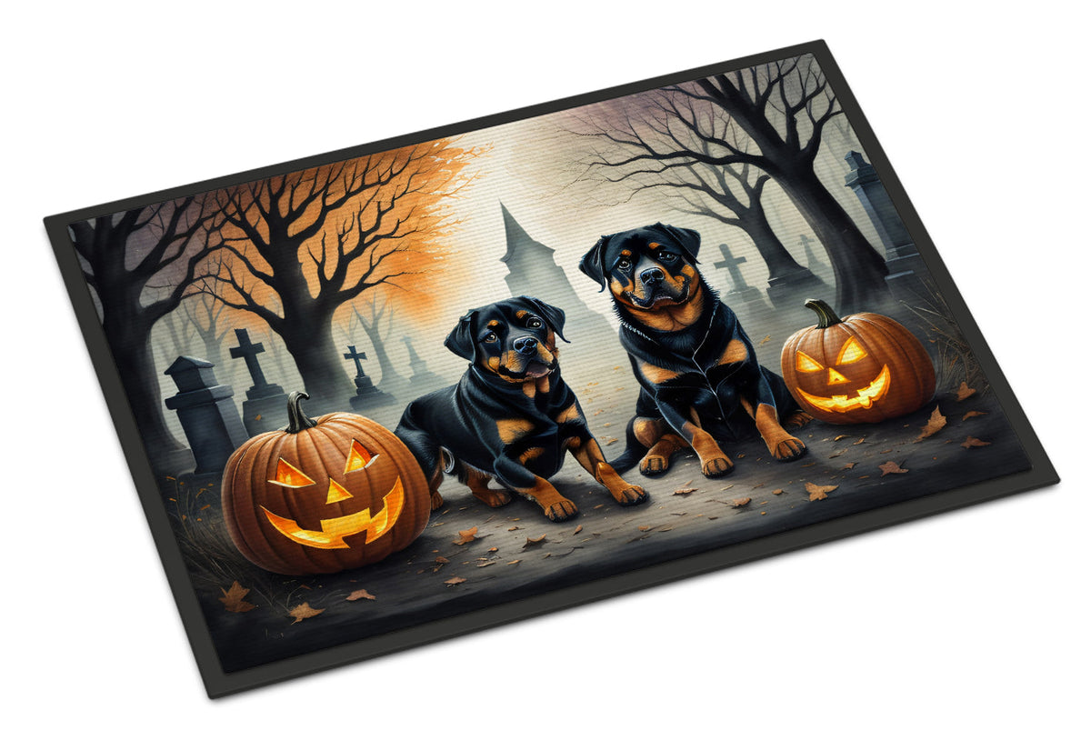 Rottweiler Spooky Halloween Doormat - Grab & Glow