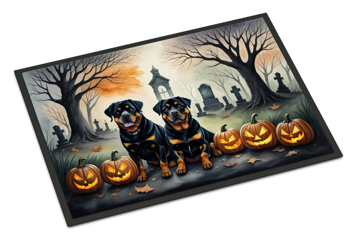 Rottweiler Spooky Halloween Doormat - Grab & Glow