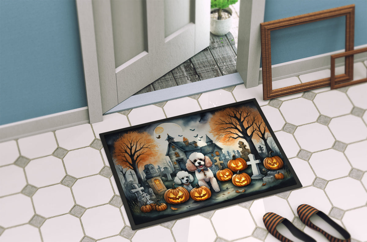 Poodle Spooky Halloween Doormat - Grab & Glow