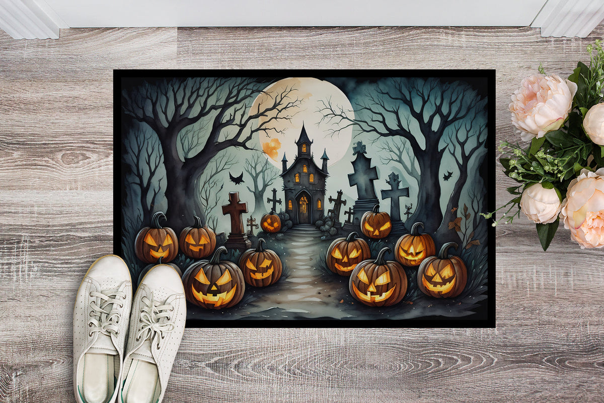 Graveyard Spooky Halloween Doormat - Grab & Glow