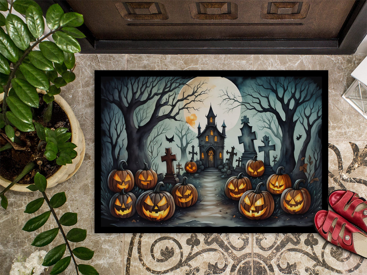 Graveyard Spooky Halloween Doormat - Grab & Glow