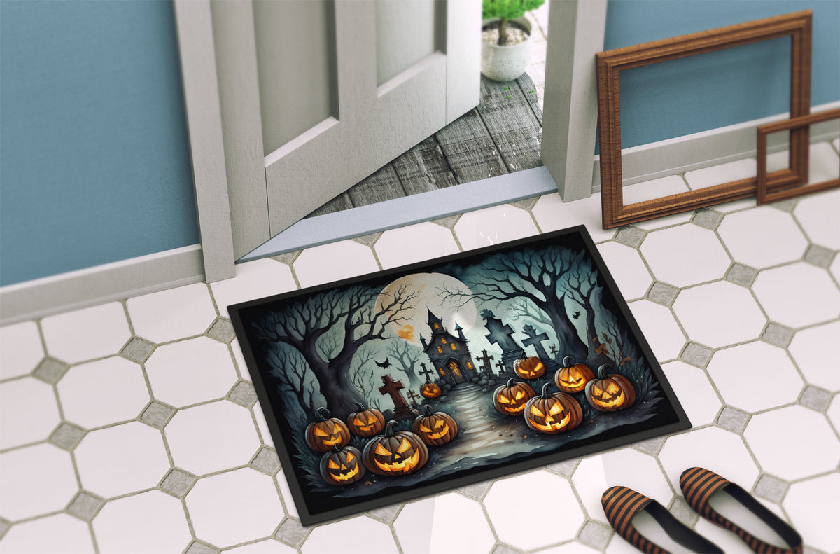 Graveyard Spooky Halloween Doormat - Grab & Glow