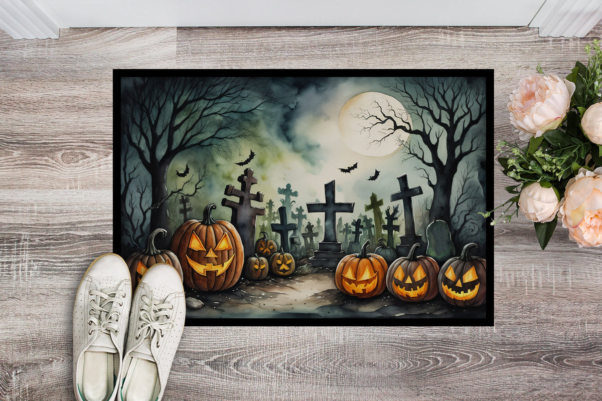 Graveyard Spooky Halloween Doormat - Grab & Glow