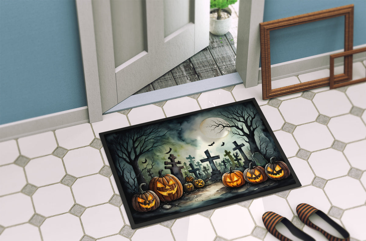 Graveyard Spooky Halloween Doormat - Grab & Glow
