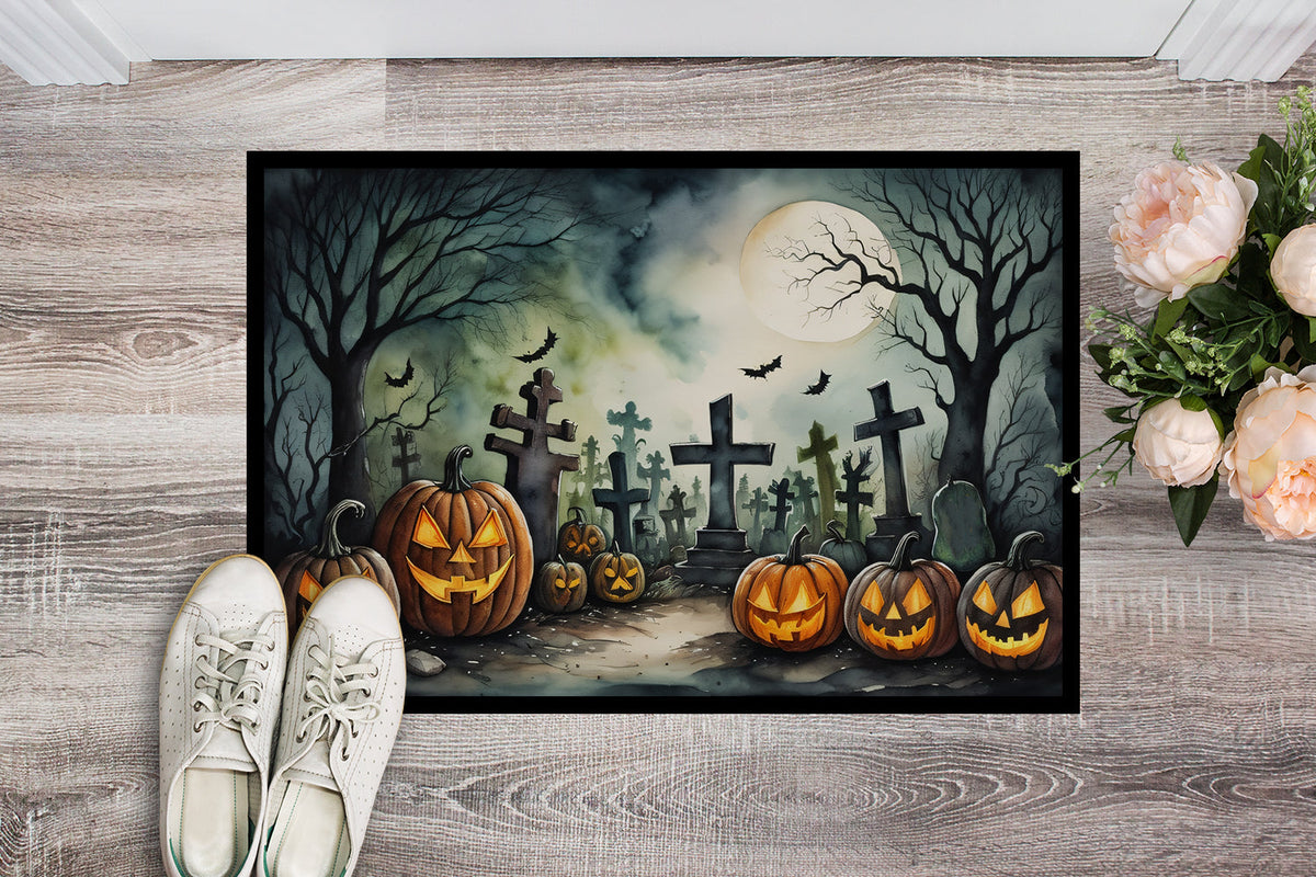 Graveyard Spooky Halloween Doormat - Grab & Glow
