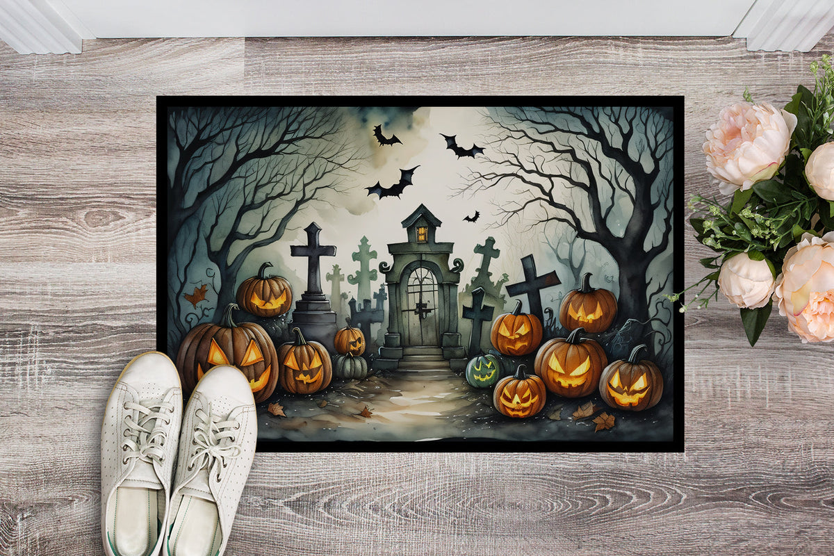 Graveyard Spooky Halloween Doormat - Grab & Glow