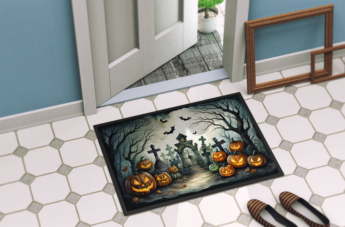 Graveyard Spooky Halloween Doormat - Grab & Glow