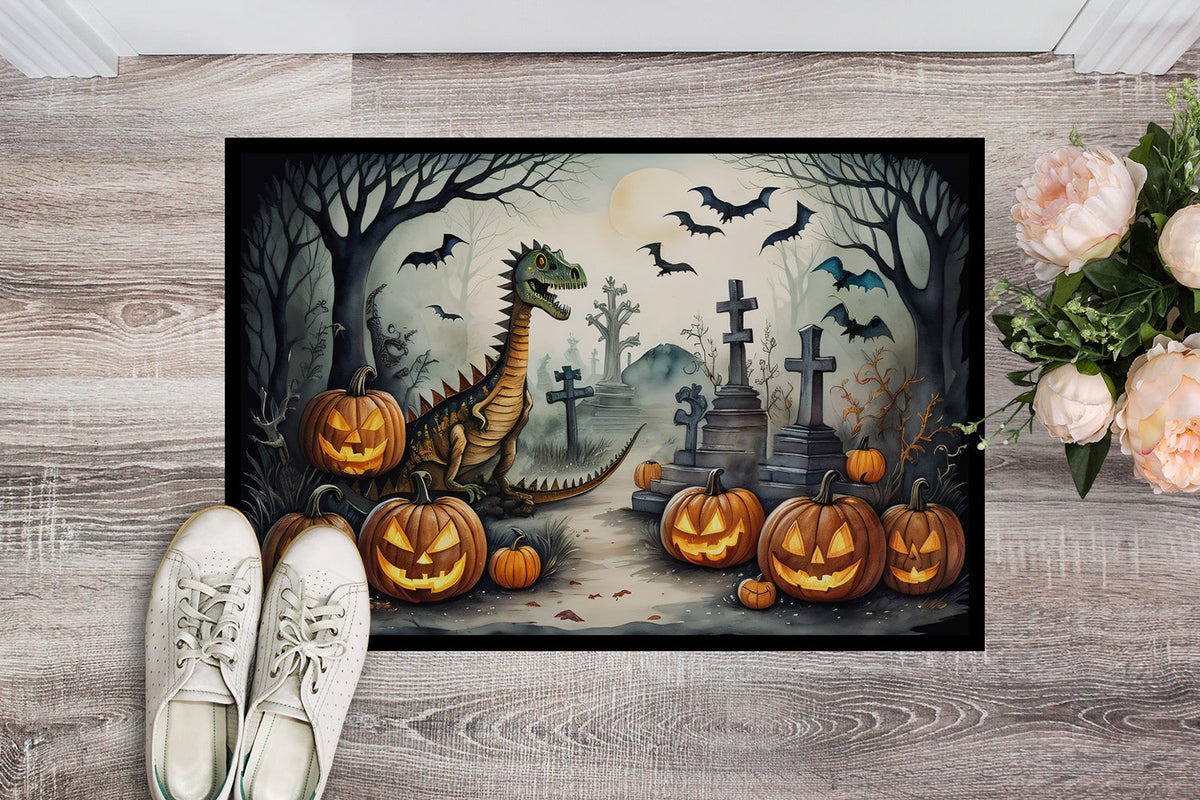 Dinosaurs Spooky Halloween Doormat - Grab & Glow