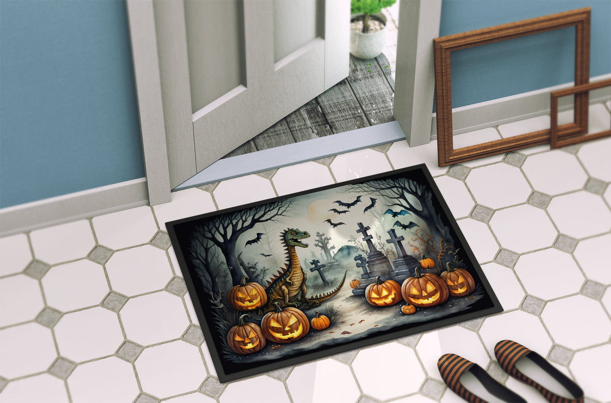 Dinosaurs Spooky Halloween Doormat - Grab & Glow