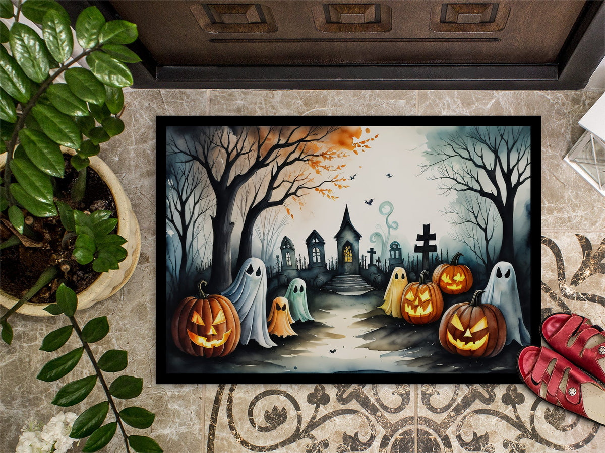 Ghosts Spooky Halloween Doormat - Grab & Glow
