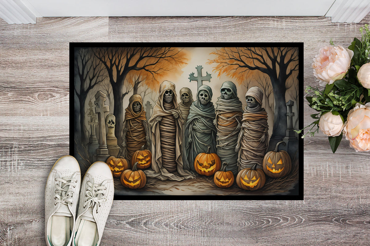 Mummies Spooky Halloween Doormat - Grab & Glow