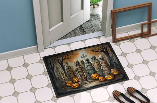Mummies Spooky Halloween Doormat - Grab & Glow