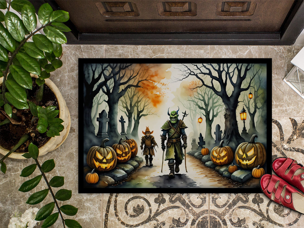 Orcs Spooky Halloween Doormat - Grab & Glow