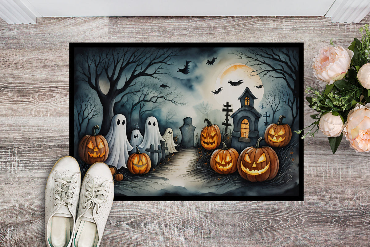 Ghosts Spooky Halloween Doormat - Grab & Glow