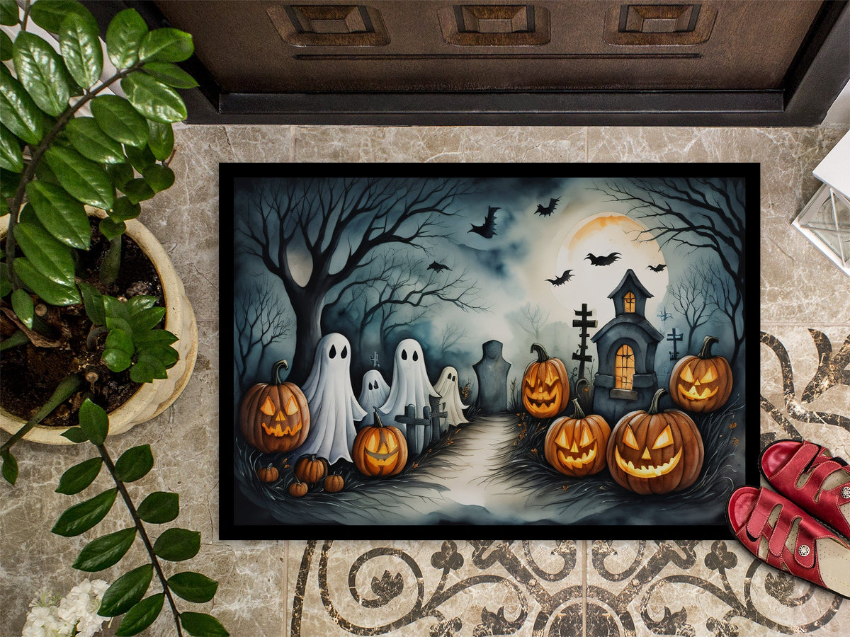 Ghosts Spooky Halloween Doormat - Grab & Glow