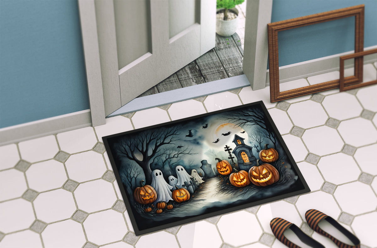 Ghosts Spooky Halloween Doormat - Grab & Glow