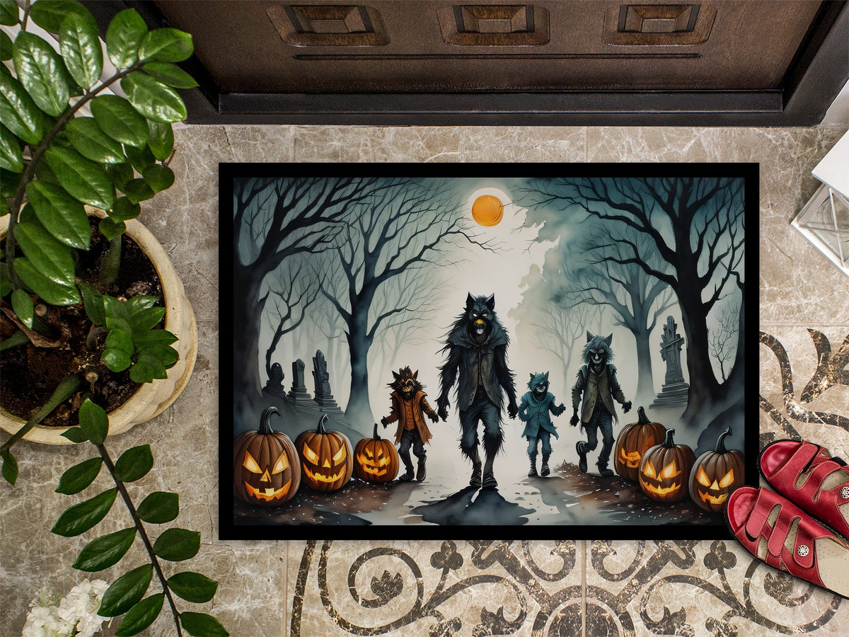Werewolves Spooky Halloween Doormat - Grab & Glow