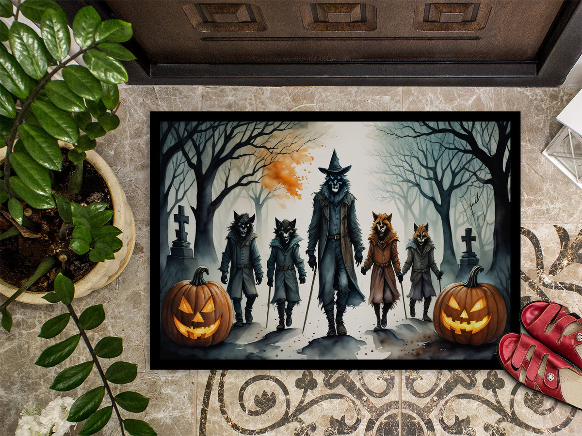 Werewolves Spooky Halloween Doormat - Grab & Glow