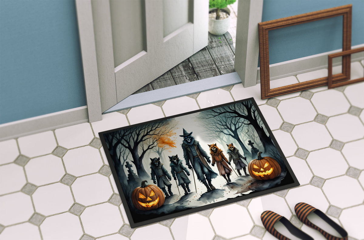 Werewolves Spooky Halloween Doormat - Grab & Glow