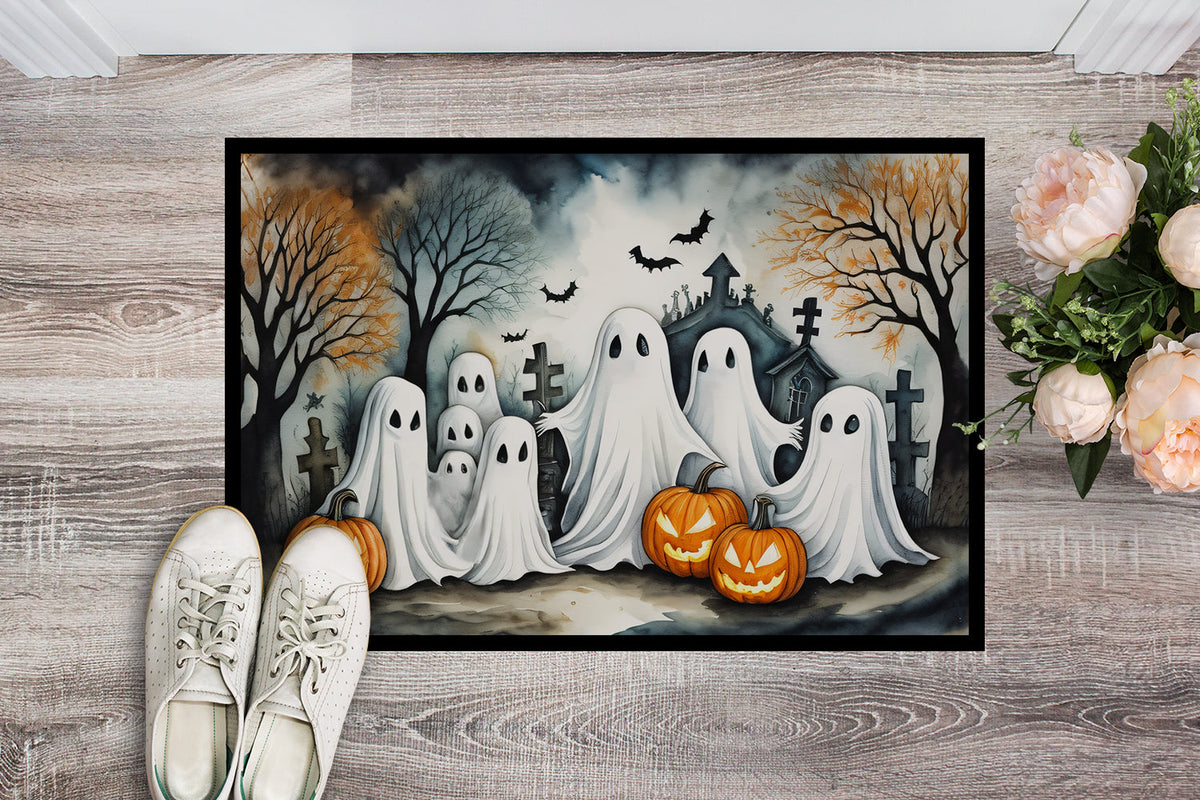 Ghosts Spooky Halloween Doormat - Grab & Glow
