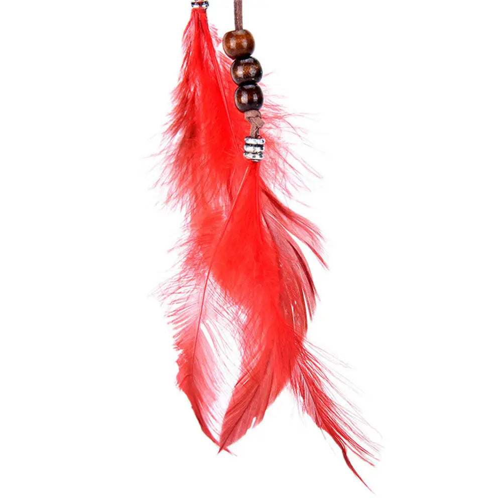 1 Pc New Women Girls Headdress Hair Ornaments BB Clip Feathers Indian Style Feather Hair Tassel Hair Piece Accessories Barrettes by Grab & Glow
