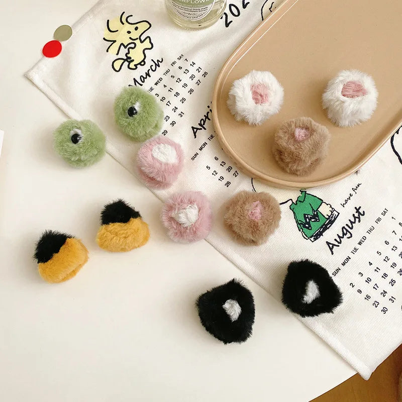 New Fashion Side Clip Three-dimensional Cat Ear Hairgrips For Plush Hairpin Japanese Cute Bangs Clip Headdress Hair Accessories by Grab & Glow