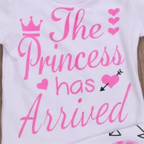 Citgeett Spring Newborn Kid Infant Baby Girls Clothes Long Sleeve Arrow Princess Jumpsuit Bodysuit+Pants Outfit Autumn Sweet Set by Grab & Glow