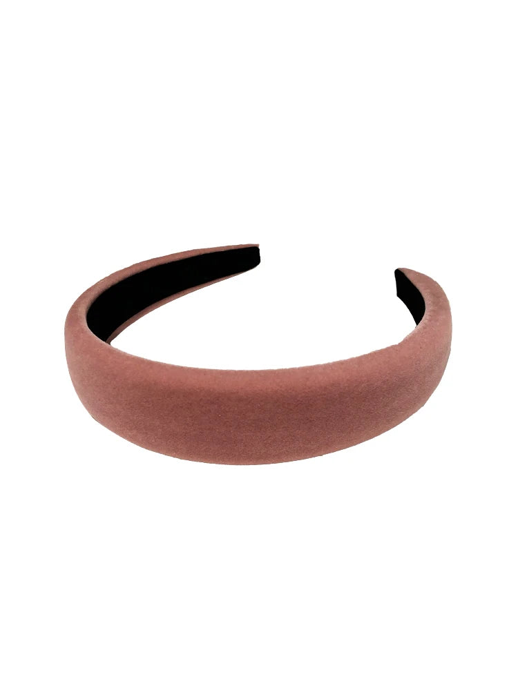 Winter Thick Black Headbands for Women Velvet Sponge Hairband Girls Wide Hair Bezel Elasticity Padded Headwear Hair Accessories by Grab & Glow
