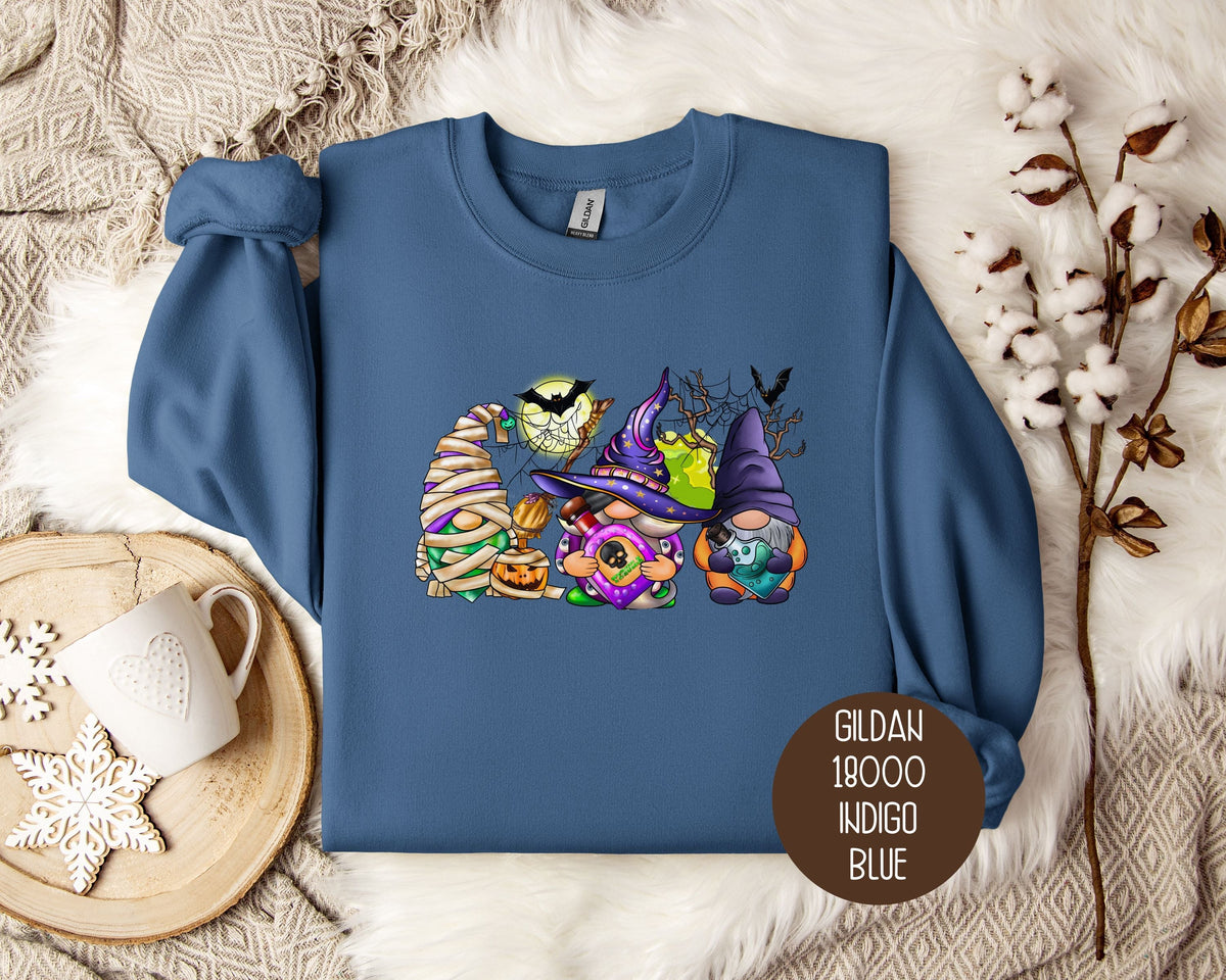Fall Halloween Gnomes Sweatshirt - Grab & Glow