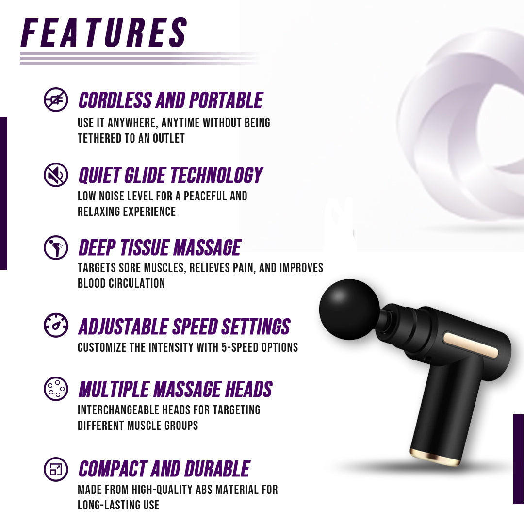 Muscle Massage Gun - Grab & Glow