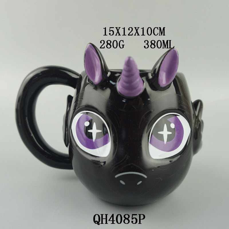 Ceramic Unicorn Halloween Mug - Grab & Glow