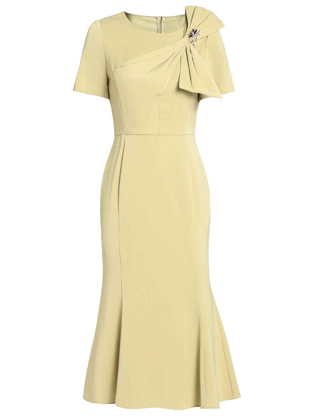 Zhili Formal Occasion Banquet Dress with Bow Decoration, High-Waisted Mermaid Gown, Summer 2026 - Grab & Glow