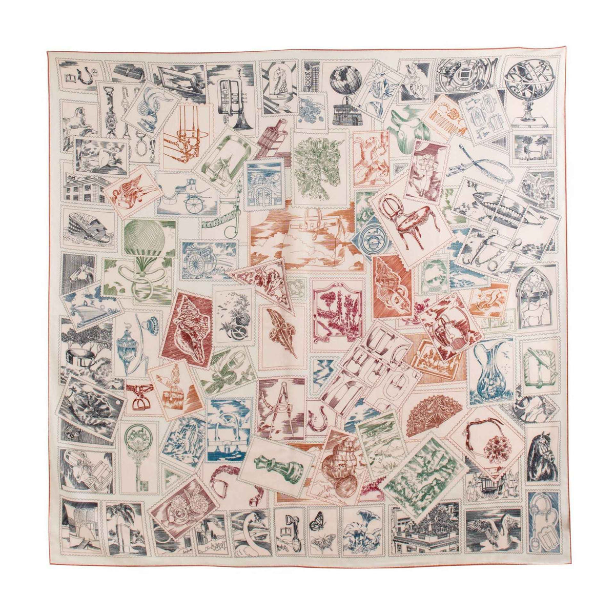 New Style Women's Silk Wool Scarf, Retro Printed Square Scarf, Sun Protection and Warm Neck Scarf, Dual-Use Decorative Scarf - Grab & Glow