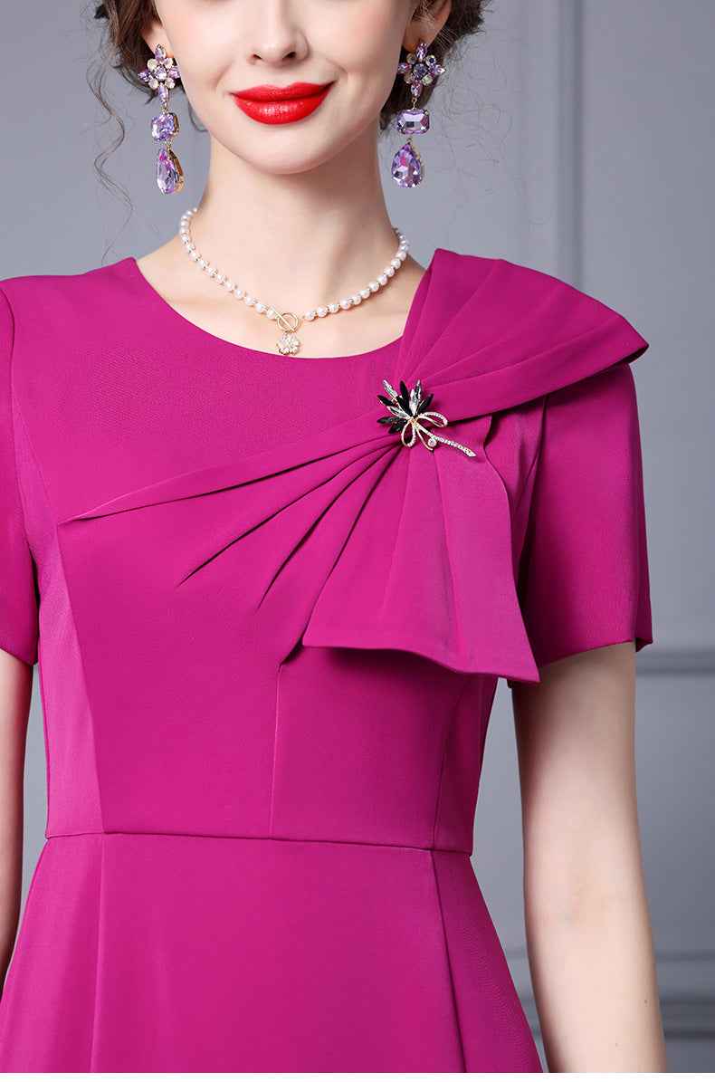 Zhili Formal Occasion Banquet Dress with Bow Decoration, High-Waisted Mermaid Gown, Summer 2026 - Grab & Glow