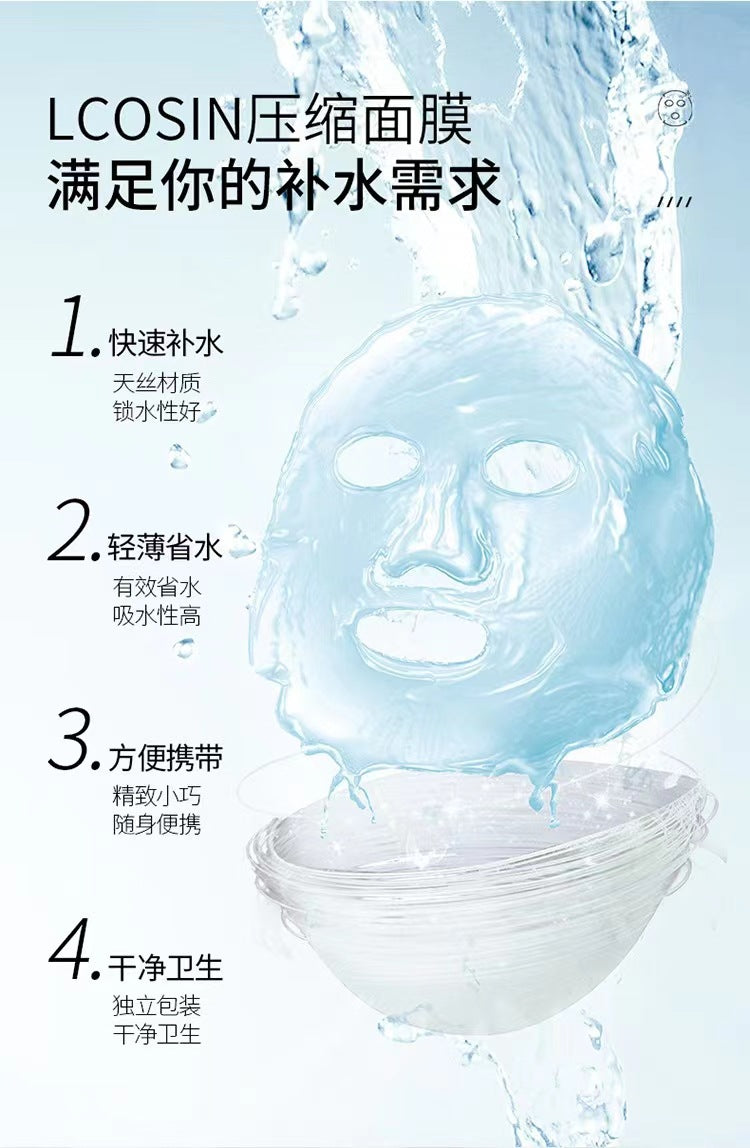 Compressed Mask Disposable Moisturizing Mask Paper Tencel Compressed Mask Buckle Beauty Salon Wet Application Special for Spa - Grab & Glow