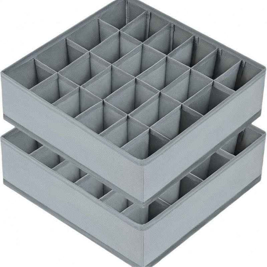 Fabric Underwear Storage Box with Compartments for Home Use, Drawer-Style Storage with Dividers for Organizing Socks