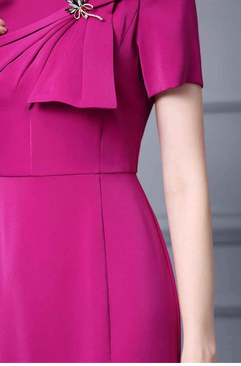 Zhili Formal Occasion Banquet Dress with Bow Decoration, High-Waisted Mermaid Gown, Summer 2026 - Grab & Glow