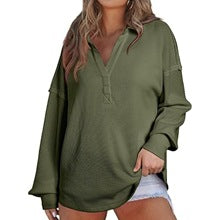 Cross-border New Washed Denim Shirt Jacket 2024 European and American Women's Autumn and Winter Distinctive Street Style Edge Hem Jacket - Grab & Glow