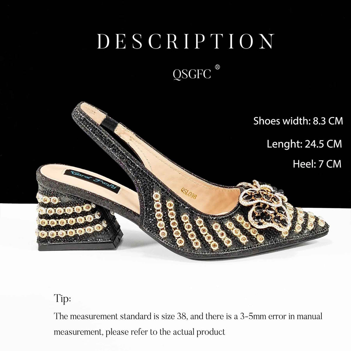 Cross-border Pointed Toe Women's Shoe Bag suit Diamond Chain Decoration Gift Box-shaped Clutch Bag Fashionable Exquisite Bow - Grab & Glow