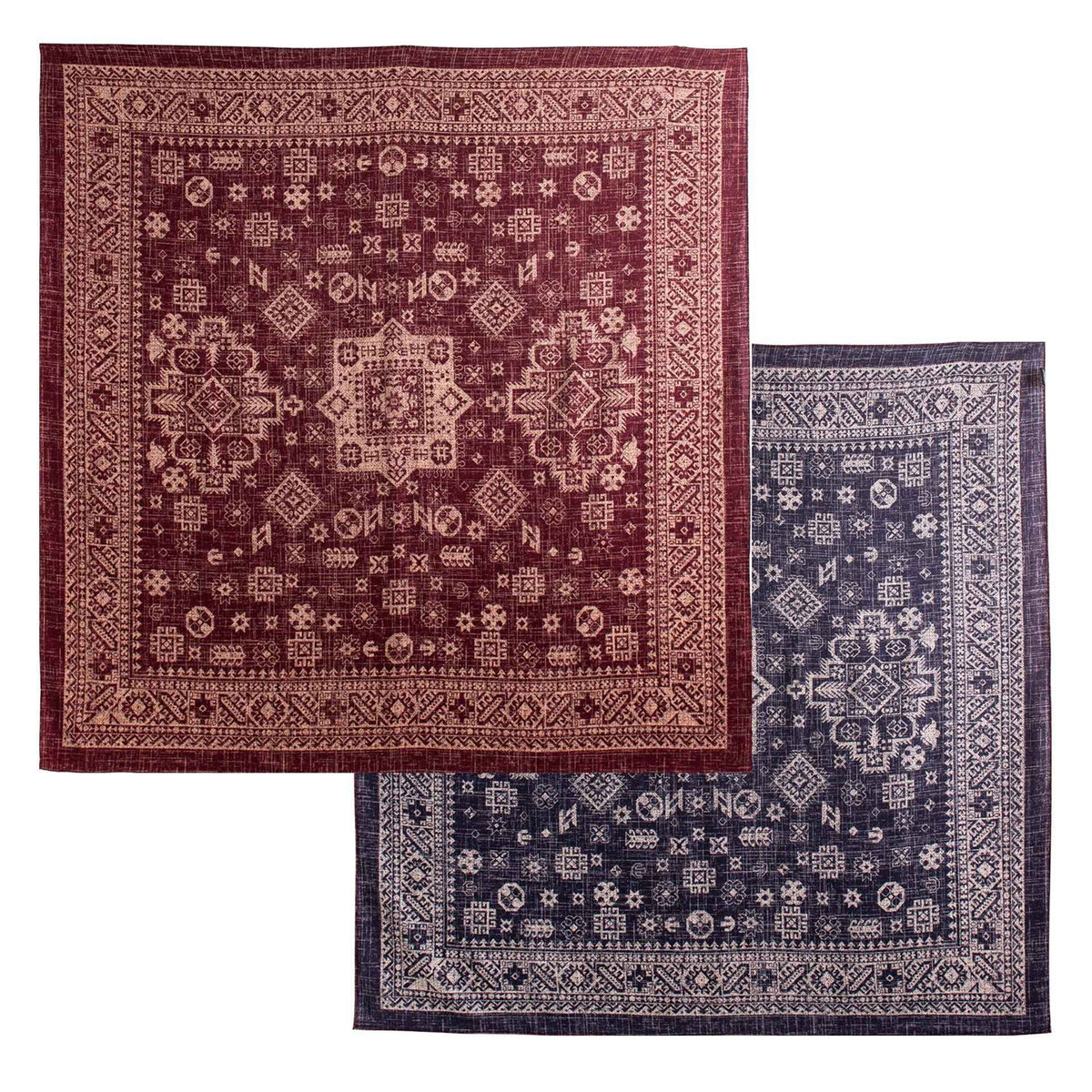 New Style Women's Silk Wool Scarf, Retro Printed Square Scarf, Sun Protection and Warm Neck Scarf, Dual-Use Decorative Scarf - Grab & Glow