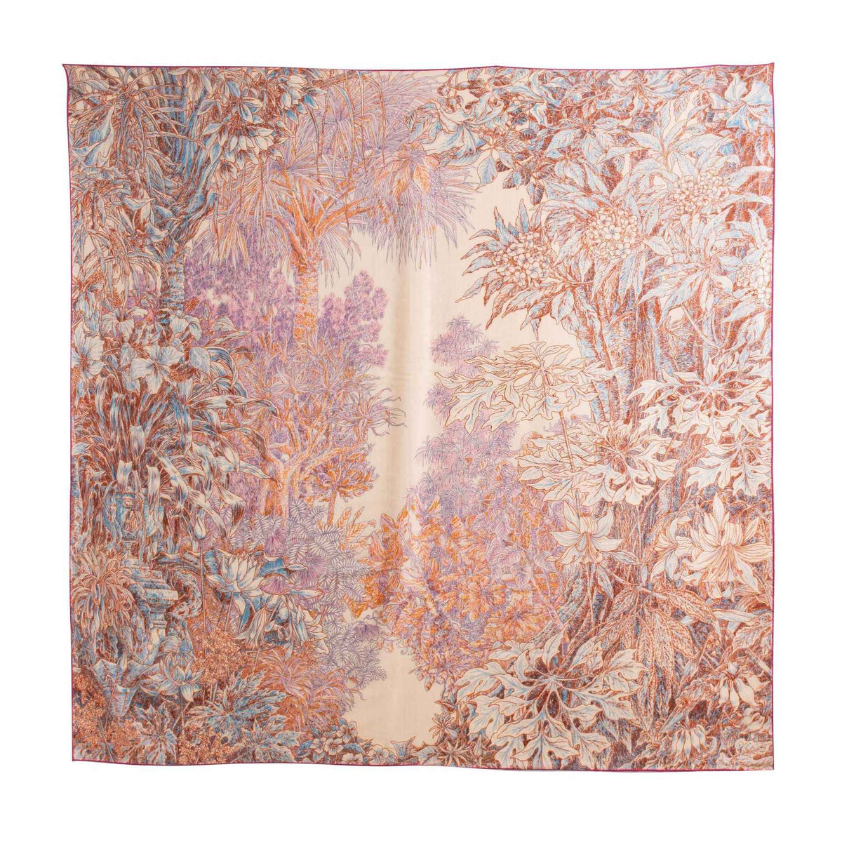 New Style Women's Silk Wool Scarf, Retro Printed Square Scarf, Sun Protection and Warm Neck Scarf, Dual-Use Decorative Scarf - Grab & Glow