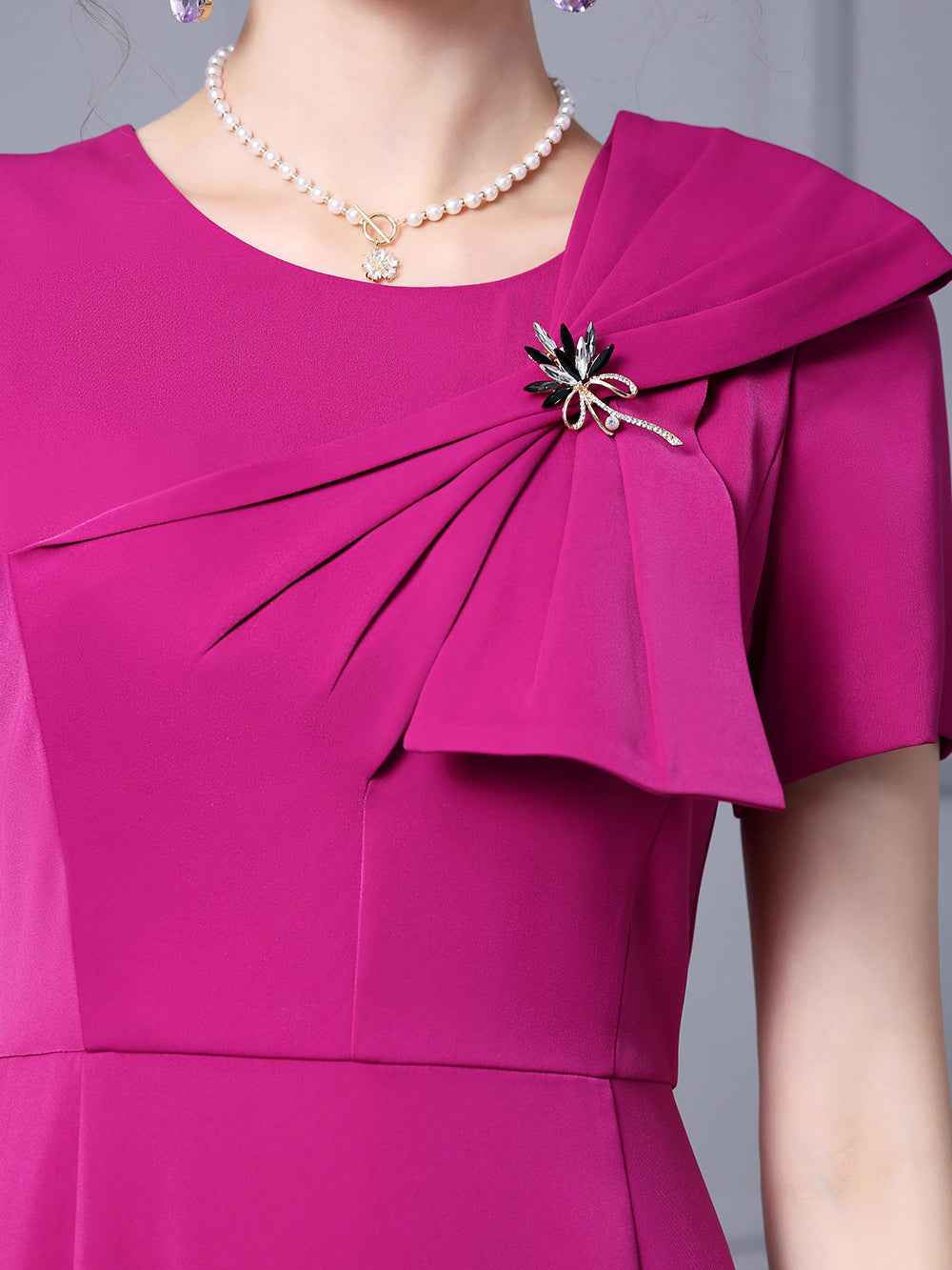 Zhili Formal Occasion Banquet Dress with Bow Decoration, High-Waisted Mermaid Gown, Summer 2026 - Grab & Glow