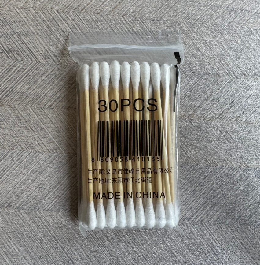 Cotton Swabs Double-Ended Boxed Bagged Disposable Cotton Swabs for Makeup Ear Removal Household Pointed Round Bamboo Swabs Cotton Balls - Grab & Glow